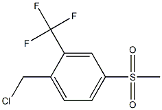 4-Methylsulfonyl-2-trifluoroMethylbenzyl chloride 化学構造式