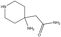 2-(4-aMinopiperidin-4-yl)acetaMide,,结构式