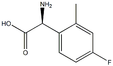 L-2-(p-Fluoro-o-Methylphenyl)glycine Structure