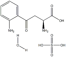 L-Kynurenine Sulfate:H2O 化学構造式