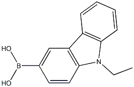N-乙基咔唑-3-硼酸,,结构式