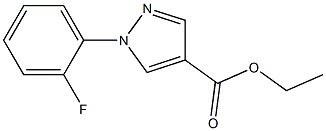 ethyl 1-(2-fluorophenyl)-1H-pyrazole-4-carboxylate Struktur