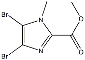 Methyl 4,5-dibroMo-1-Methyl-1H-iMidazole-2-carboxylate 化学構造式