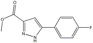 5 - (4 - 氟苯基)-1H -吡唑-3 - 羧酸甲酯,,结构式