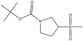 tert-butyl 3-(Methylsulfonyl)pyrrolidine-1-carboxylate Structure