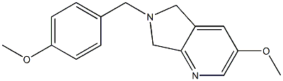 3-Methoxy-6-(4-Methoxybenzyl)-6,7-dihydro-5H-pyrrolo[3,4-b]pyridine,1375303-17-5,结构式
