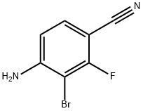 4-aMino-3-broMo-2-fluorobenzonitrile Struktur