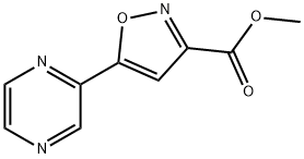 Methyl 5-(2-Pyrazinyl)isoxazole-3-carboxylate Structure