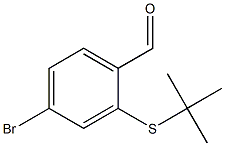 4-BROMO-2-(TERT-BUTYLSULFANYL)BENZALDEHYDE 结构式