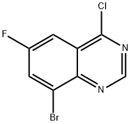 8-broMo-4-chloro-6-fluoroquinazoline Structure