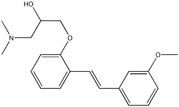 (E)-1-(2-(3-Methoxystyryl)phenoxy)-3-(diMethylaMino)propan-2-ol Structure