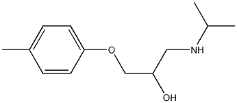 (2RS)-1-(IsopropylaMino)-3-(4-Methylphenoxy)propan-2-ol 化学構造式