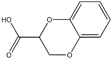 (2RS)-2,3-Dihydro-1,4-benzodioxine-2-carboxylic Acid Struktur