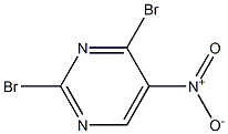 2,4-dibroMo-5-nitropyriMidine 化学構造式