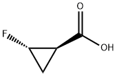 (1R,2S)-2-fluorocyclopropanecarboxylic acid Struktur