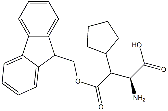 FMoc-(S)-2-aMino-3-cyclopentylpropanoic acid,,结构式