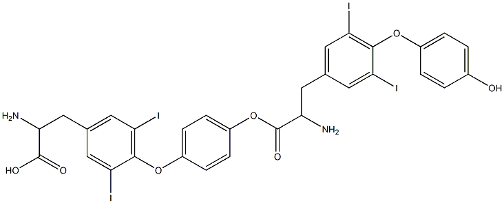 3,5-Diiodo-DL-thyronine 3,5-Diiodo-DL-thyronine 结构式