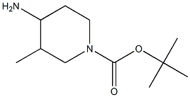 tert-butyl 4-aMino-3-Methylpiperidine-1-carboxylate,,结构式