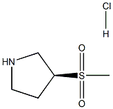 (S)-3-(Methylsulfonyl)pyrrolidine hydrochloride Structure