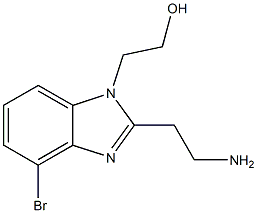 2-(2-(2-aMinoethyl)-4-broMo-1H-benzo[d]iMidazol-1-yl)ethanol 结构式