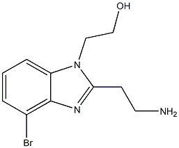 2-(2-(2-aMinoethyl)-4-broMo-1H-benzo[d]iMidazol-1-yl)ethanol Structure