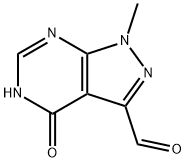 4-HYDROXY-1-METHYL-1H-PYRAZOLO[3,4-D]PYRIMIDINE-3-CARBALDEHYDE 结构式