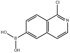 1-クロロイソキノリン-6-ボロン酸 化学構造式
