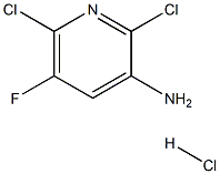 2,6-二氯-3-氨基-5-氟吡啶 盐酸盐,1416351-81-9,结构式