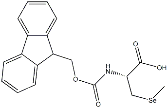 FMOC-D-3-(METHYLSELENO)-L-ALANINE, , 结构式