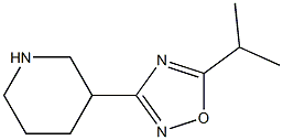 3-(5-Isopropyl-[1,2,4]oxadiazol-3-yl)-piperidine Struktur