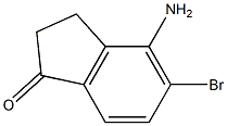 4-aMino-5-broMo-2,3-dihydro-1H-inden-1-one Struktur