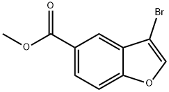 Methyl 3-broMobenzofuran-5-carboxylate Struktur