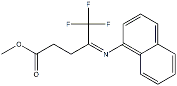  Methyl 5,5,5-trifluoro-4-(naphthalen-1-yliMino)pentaneate