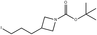 tert-butyl 3-(3-iodopropyl)azetidine-1-carboxylate 化学構造式