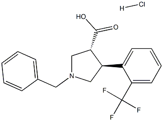 Trans-1-benzyl-4-(2-(trifluoroMethyl)phenyl)pyrrolidine-3-carboxylic acid-HCl