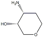 cis-4-AMinotetrahydropyran-3-ol, 1363380-59-9, 结构式