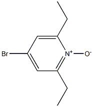 4-broMo-2,6-diethylpyridine 1-oxide 化学構造式