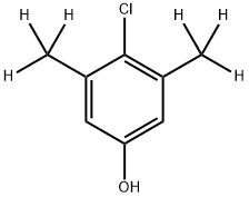 p-Chloro-M-Xylenol-d6 化学構造式
