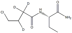 (S)-N-[1-(AMinocarbonyl)propyl]-4-chlorobutanaMide-d3 Struktur