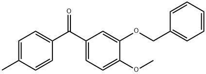 (3-Benzyloxy-4-Methoxyphenyl)(4-Methylphenyl)-Methanone Structure