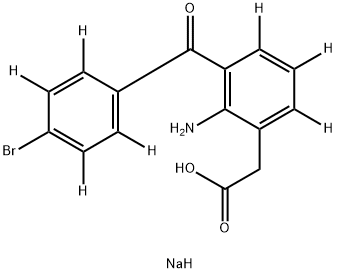 2-AMino-3-(4-broMobenzoyl)benzeneacetic Acid-d7 SodiuM Salt Hydrate Structure
