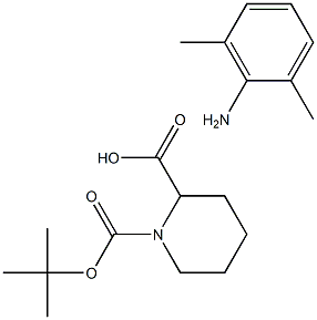 N-tert-Butyloxycarbonyl-L-pipecolic Acid 2,6-DiMethyl-benzenaMine Ester Structure