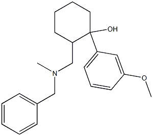 1-(3-Methoxyphenyl)-2-[[Methyl(phenylMethyl)aMino]Methyl]-cyclohexanol 化学構造式