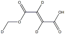 富马酸单甲基酯-D3, 1616345-41-5, 结构式