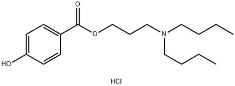 4-羟基苯甲酸3-(二丁基氨基)丙酯盐酸盐, 1415565-00-2, 结构式