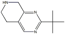 2-tert-Butyl-5,6,7,8-tetrahydro-pyrido[3,4-d]pyriMidine,,结构式