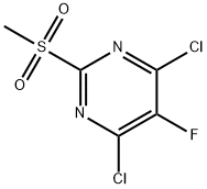 4,6-二氯-5-氟-2-甲磺酰-嘧啶, 6450-17-5, 结构式