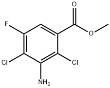 Methyl 3-aMino-2,4-dichloro-5-fluorobenzoate Struktur