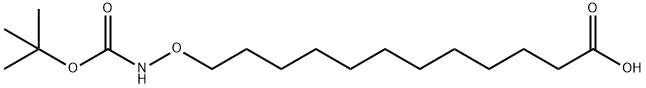 12-(Boc-aMinooxy)-lauric acid Structure