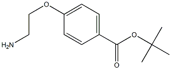 4-(2-氨基乙氧基)苯甲酸叔丁醇酯, , 结构式